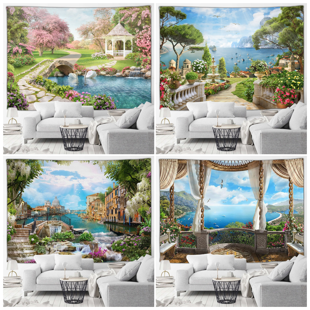 Italy Seaside Town Landscape T - Home Gym Decor recensione e prezzo