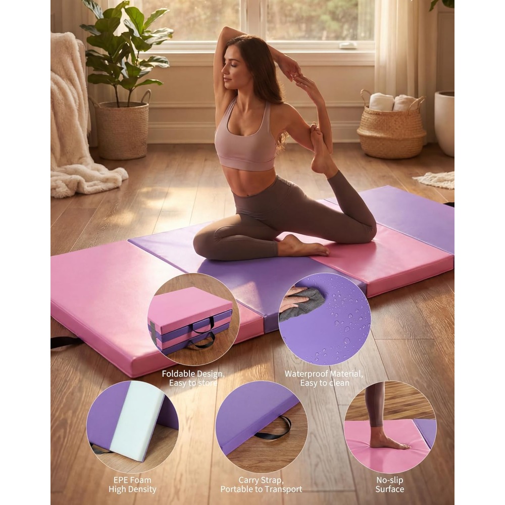 Portable Folding Exercise Mat  - Home Gym Options recensione e prezzo