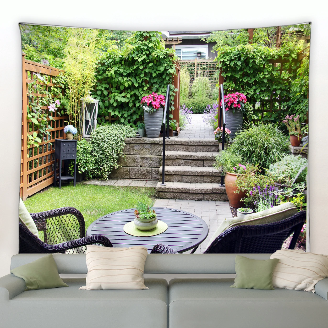 Modern Garden Big Tapestry Nat - Home Gym Decor recensione e prezzo