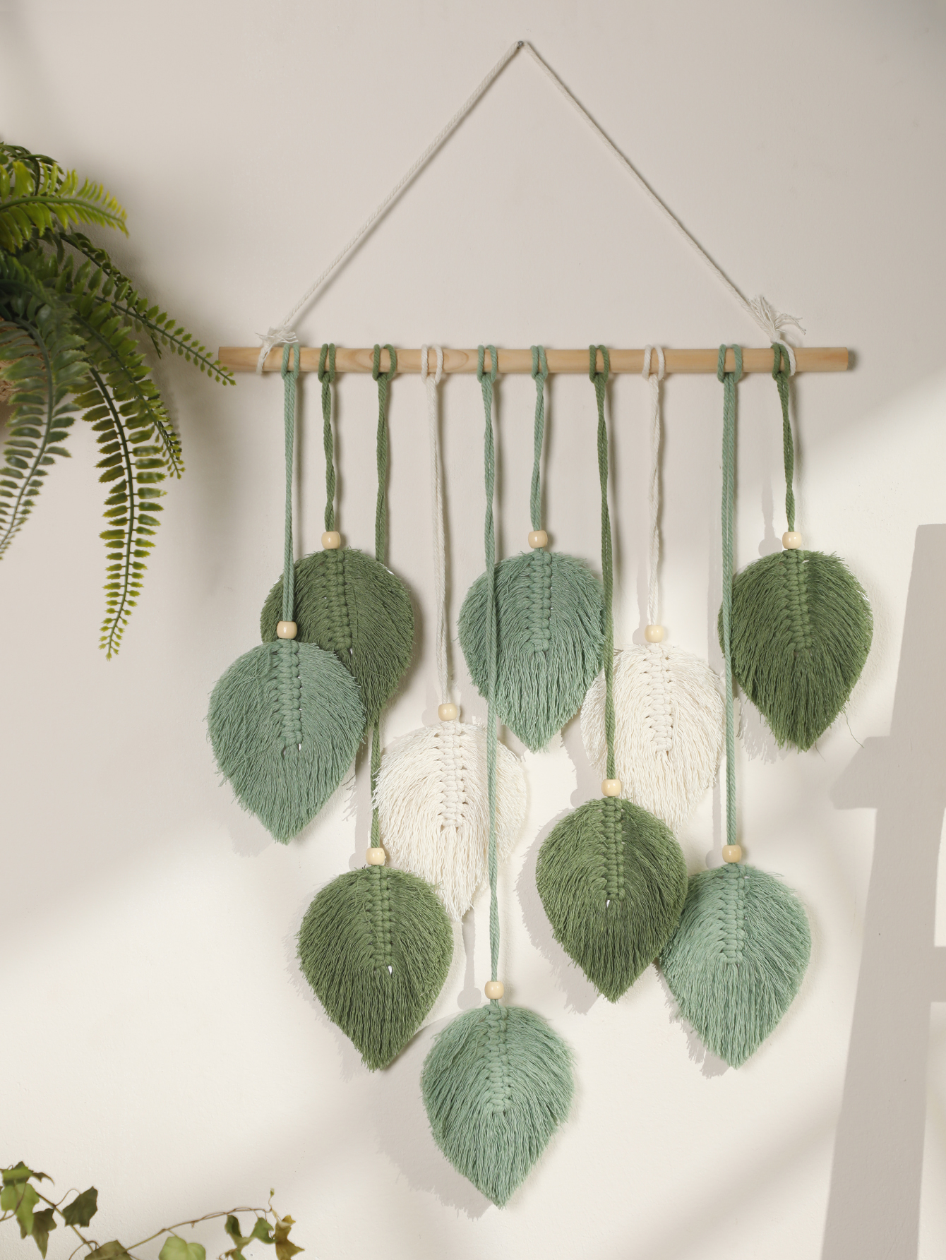 Leaf Macrame Tapestry Brown Gr - Home Gym Decor recensione e prezzo