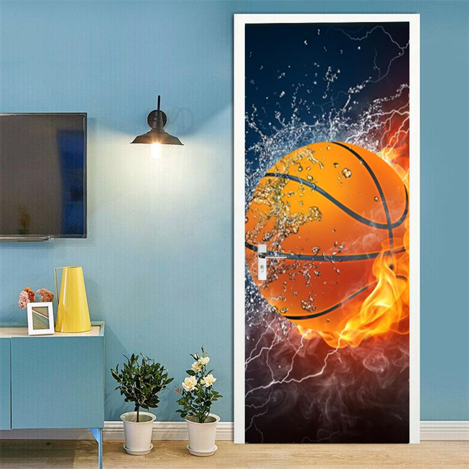 Football Basketball 3D Wallpap - Home Gym Decor recensione e prezzo