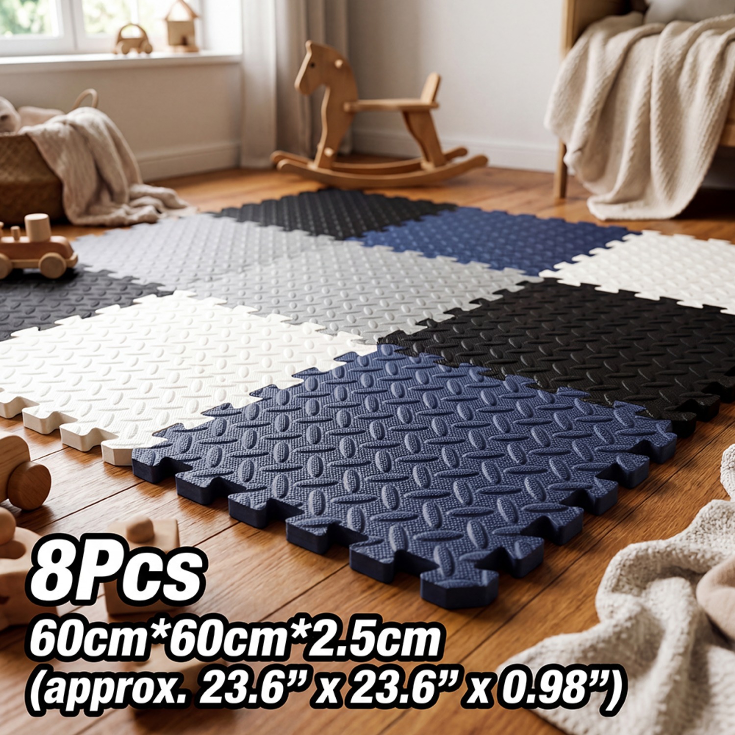 8Pcs 60x60cm EVA Foam Mat Livi - Home Gym Yoga Room recensione e prezzo