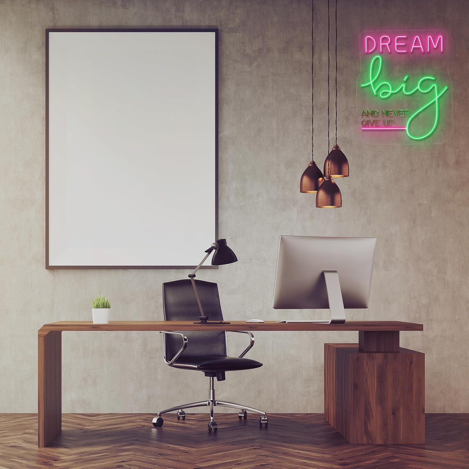 Dream Big Neon Sign Motivation - Home Gym Neon Sign recensione e prezzo