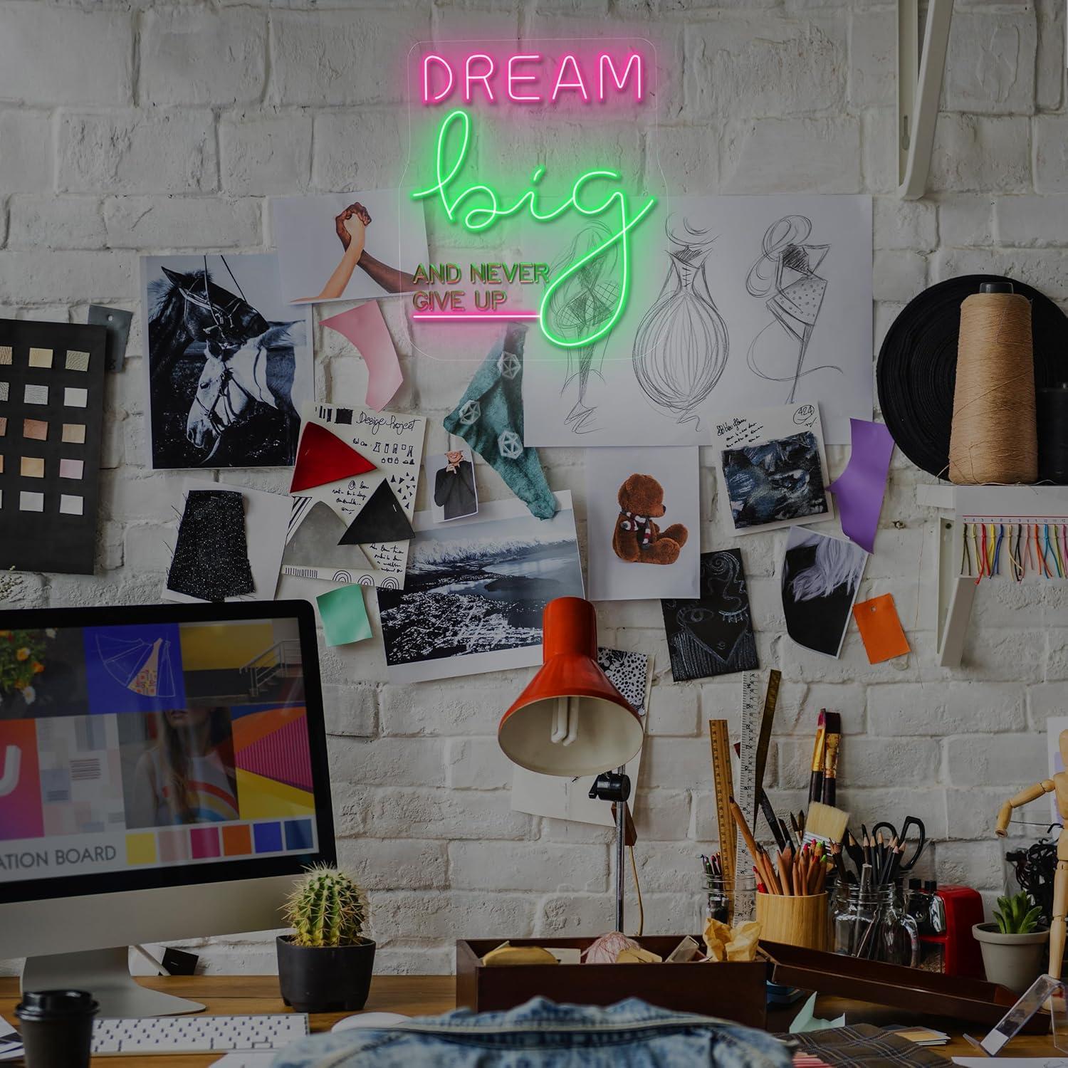 Dream Big Neon Sign Motivation - Home Gym Neon Sign recensione e prezzo