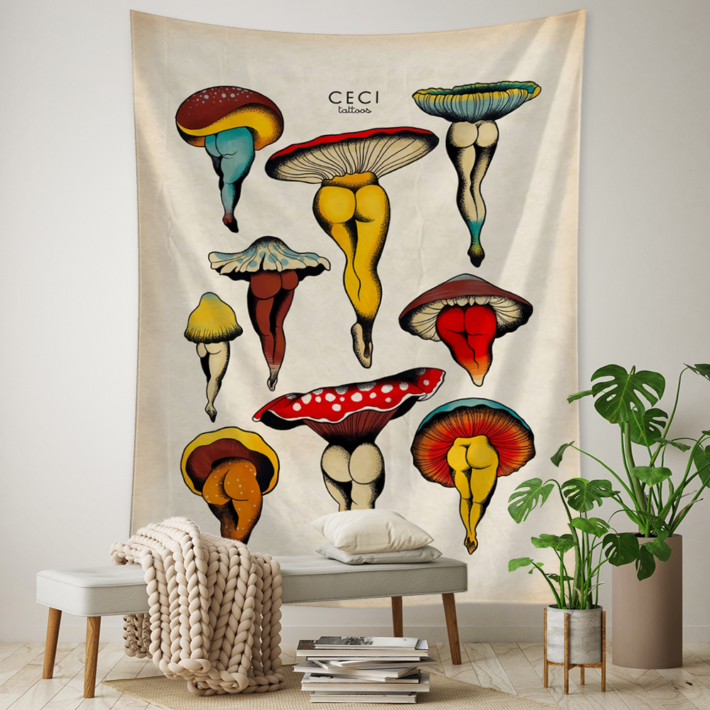 Botanical Cactus Tapestry Wall - Home Gym Decor recensione e prezzo