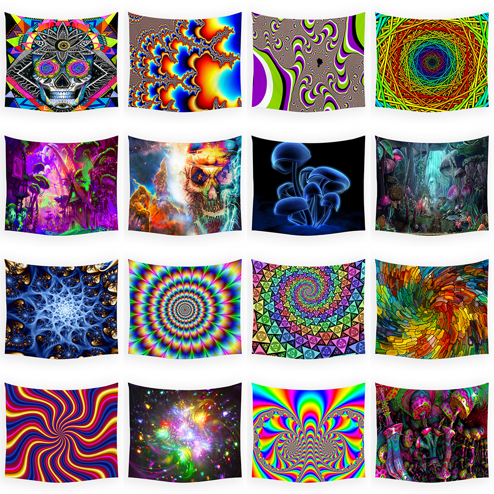 Tapestry Psychedelic Pattern Y - Home Gym Decor recensione e prezzo