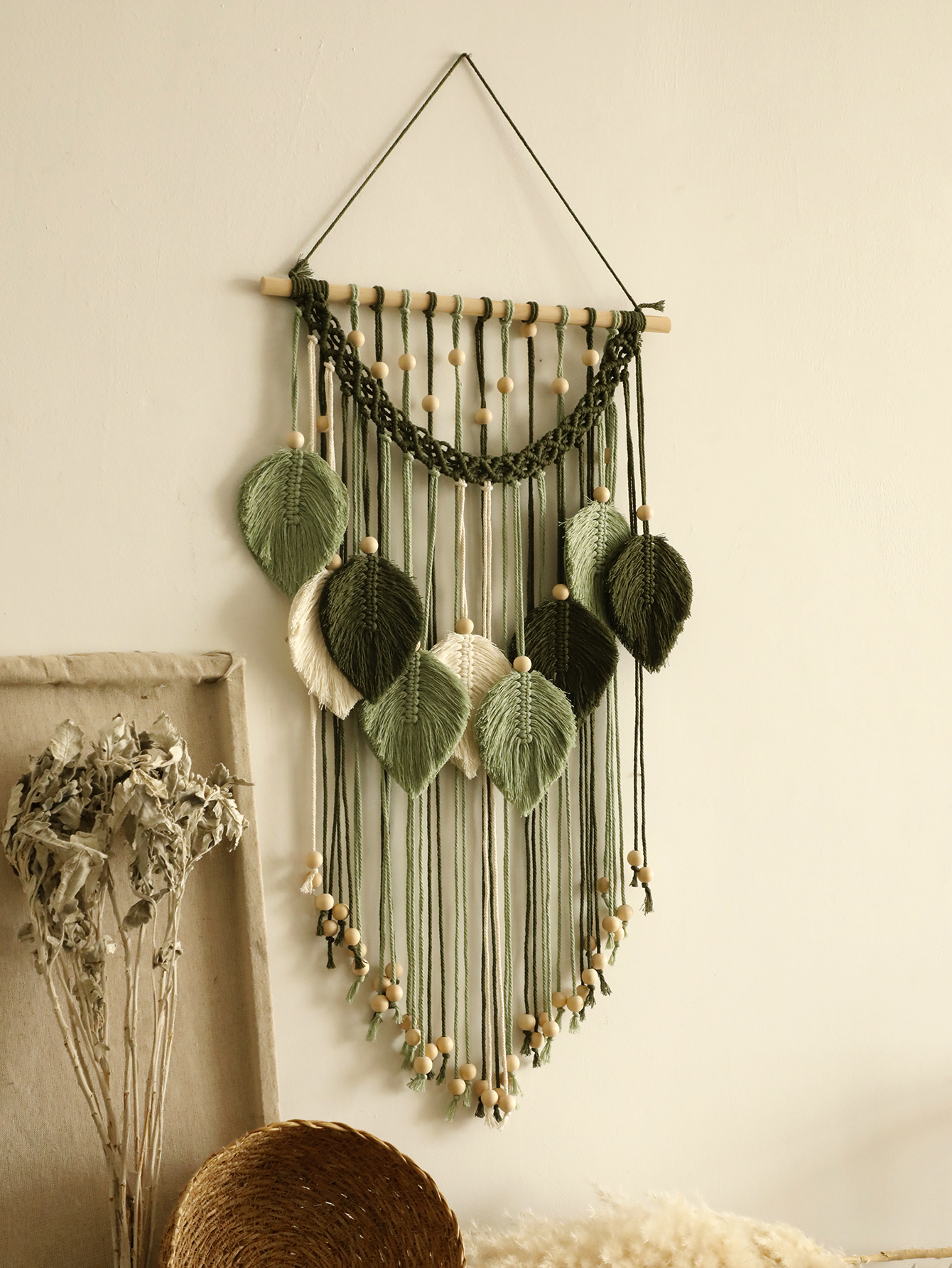 Macrame Leaf Tapestry Boho Hom - Home Gym Decor recensione e prezzo
