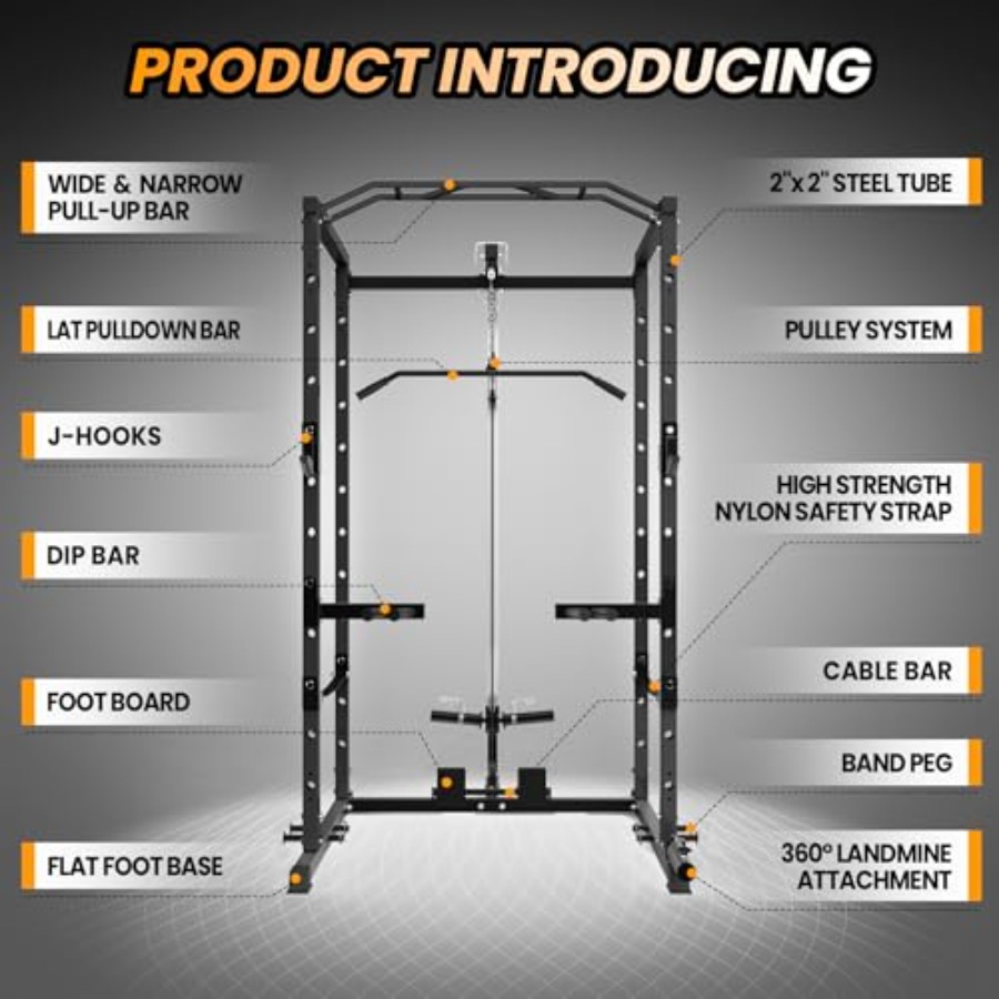 Home Gym Power Cage Heavy-Duty - Home Gym Rack With Cables recensione e prezzo