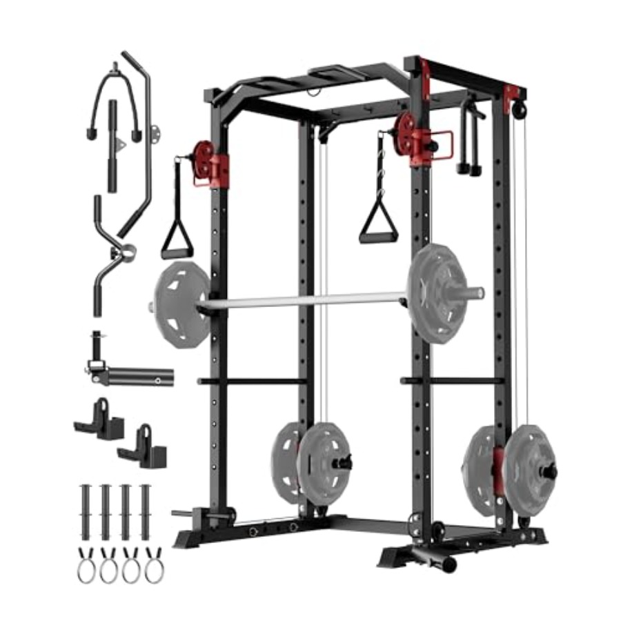 Heavy-Duty Home Gym Power Cage - Home Gym Rack With Cables recensione e prezzo