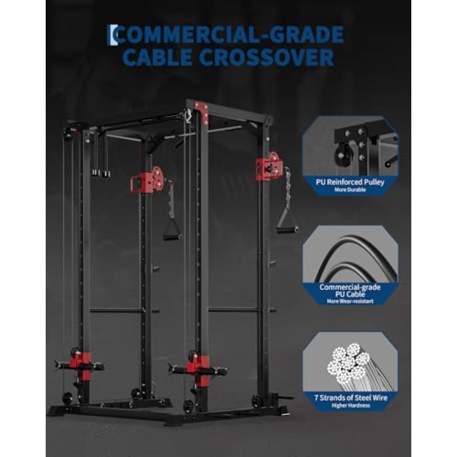 Heavy-Duty Home Gym Power Cage - Home Gym Rack With Cables recensione e prezzo