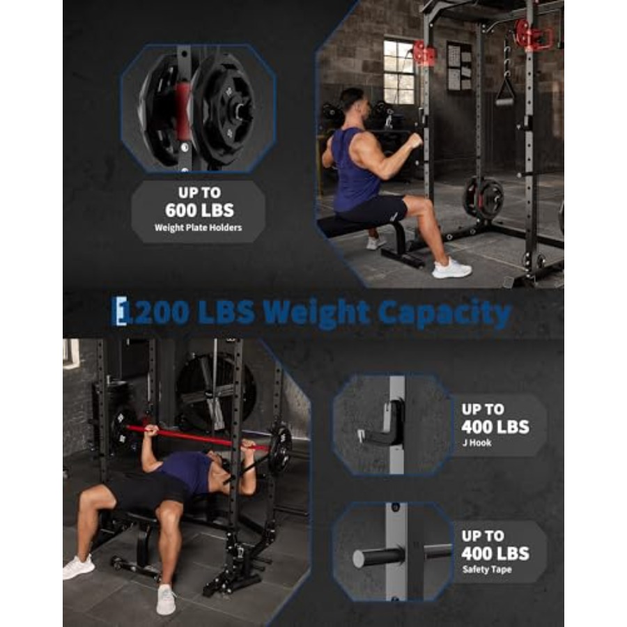 Heavy-Duty Home Gym Power Cage - Home Gym Rack With Cables recensione e prezzo