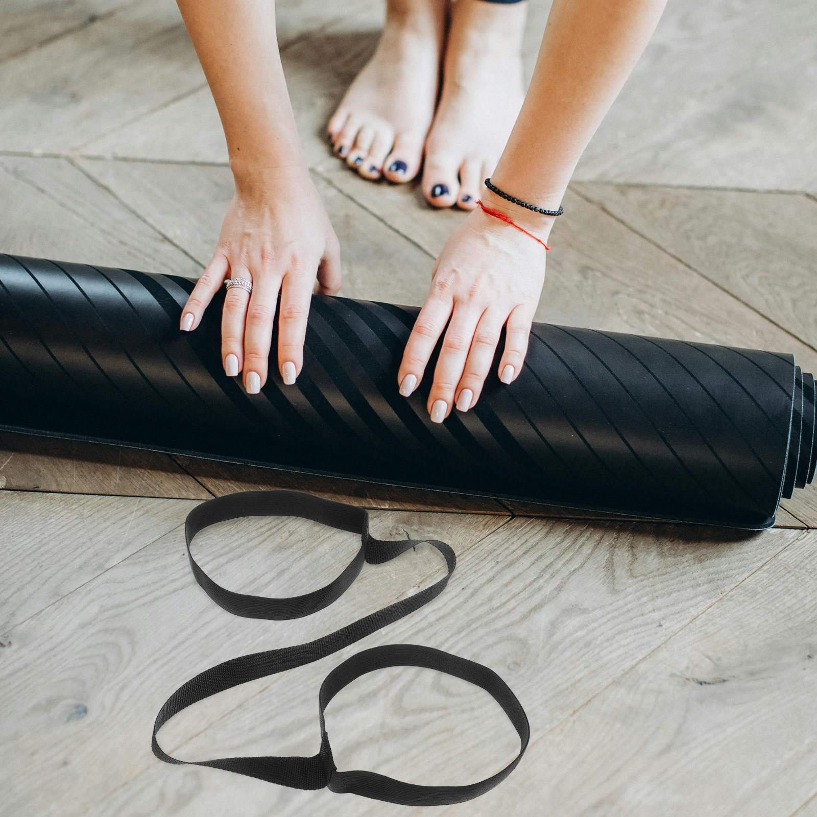 4Pcs Yoga Strap Multi Function - Home Gym Yoga Mat Storage recensione e prezzo
