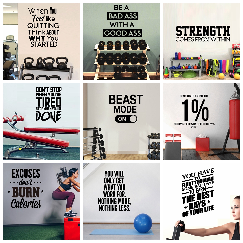Drop Shipping GYM Wall Art Dec - Home Gym On Wall recensione e prezzo