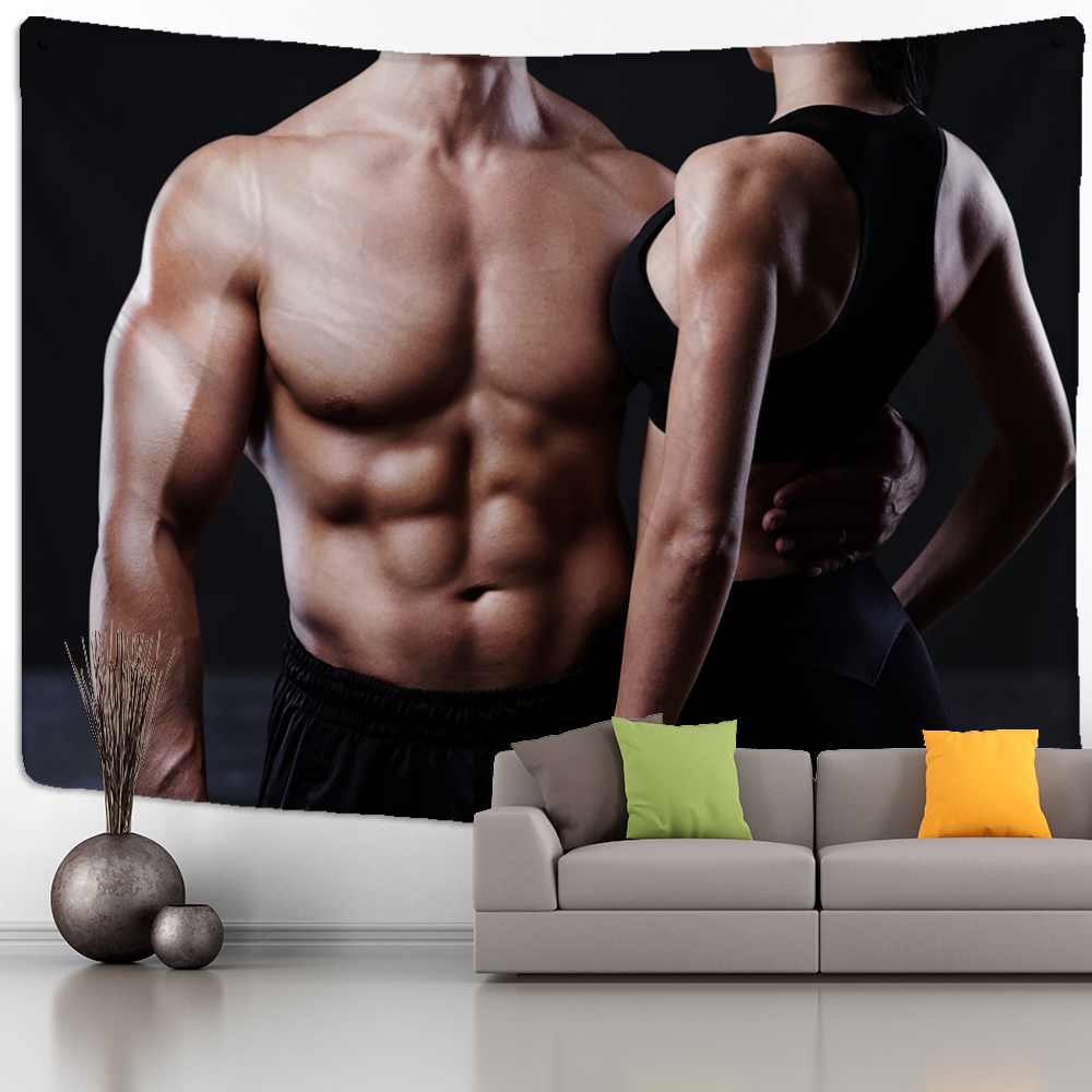 Fitness Muscle Man Tapestry Wa - Home Gym Decor recensione e prezzo