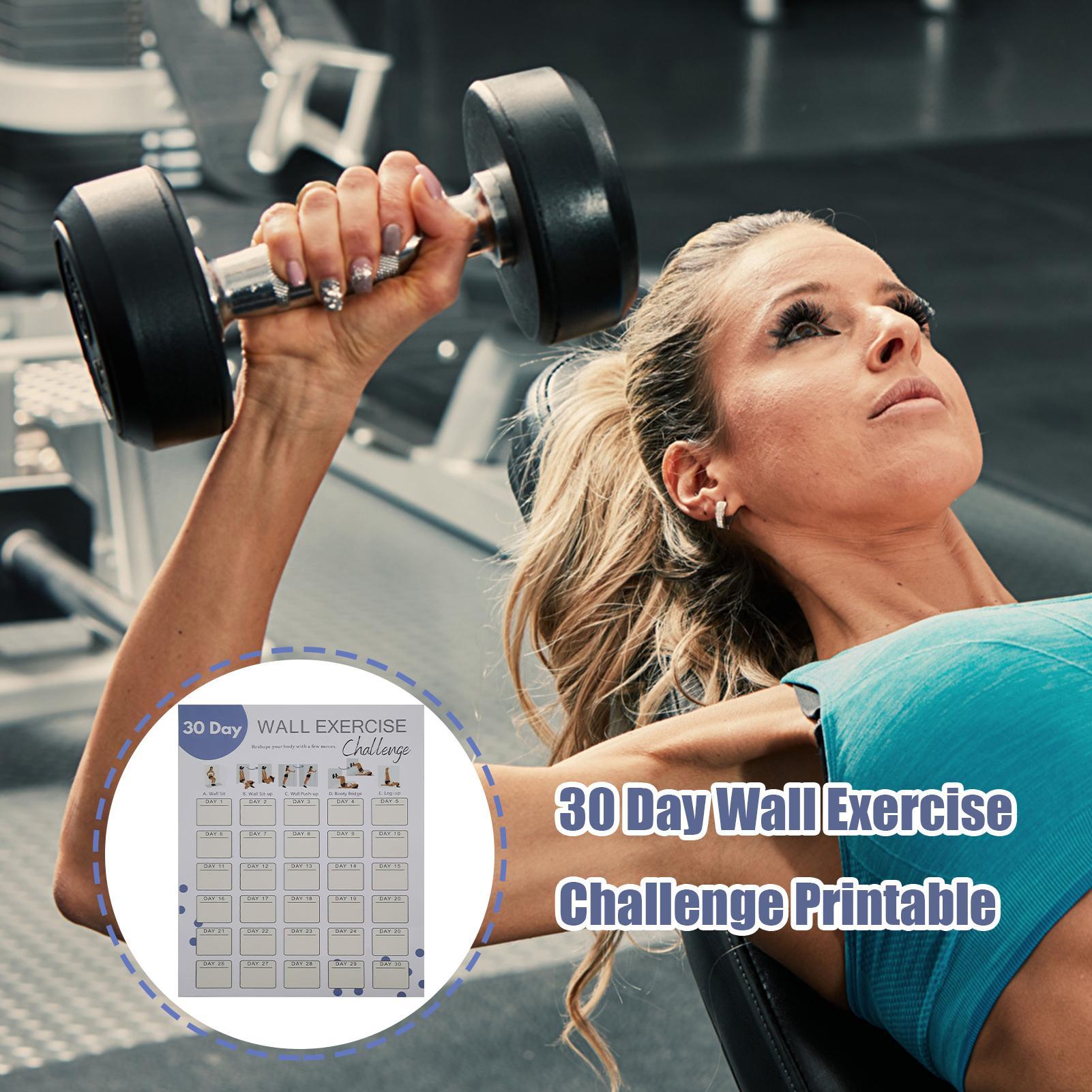 Wall Fitness Planner 30 Days H - Workout Plan Home Gym recensione e prezzo