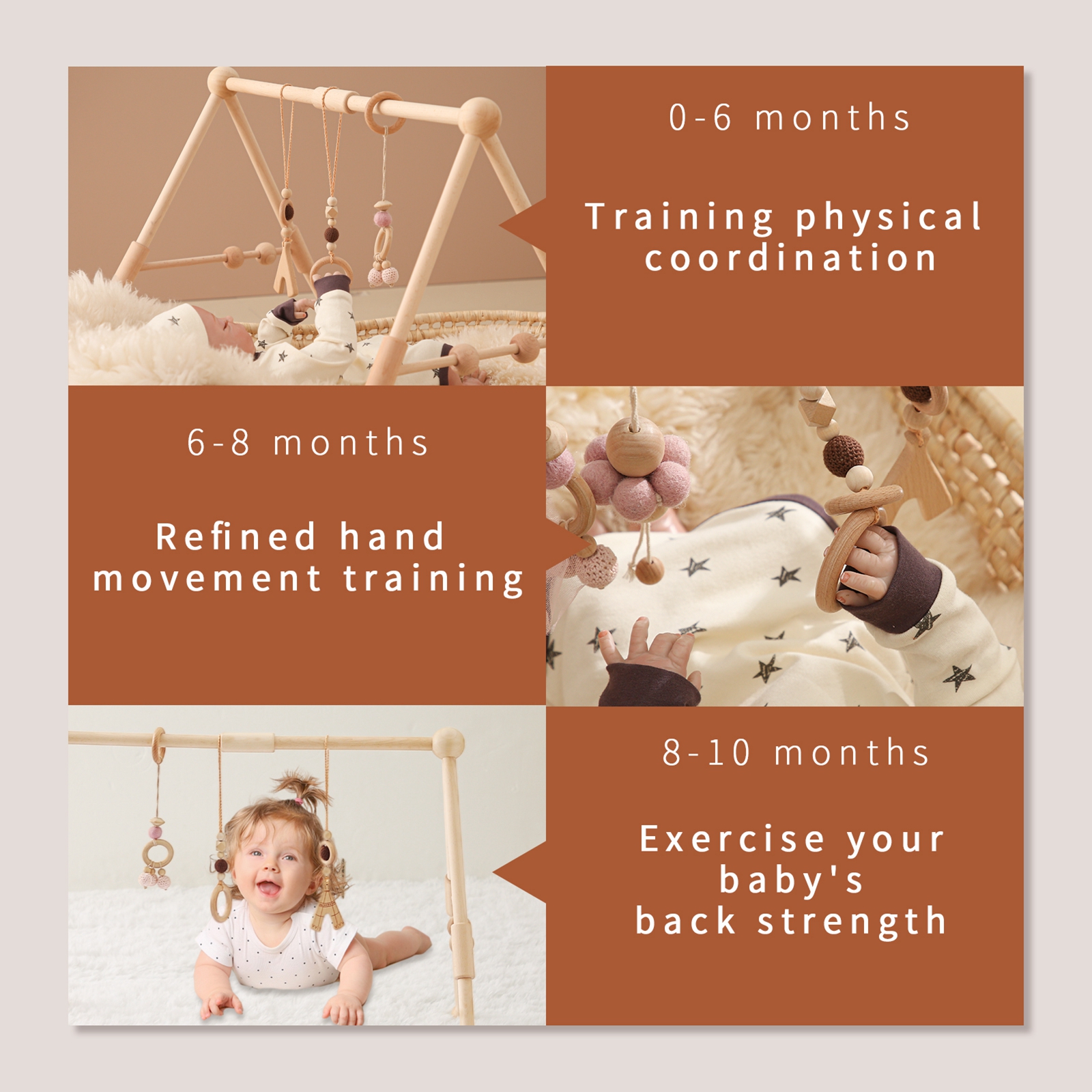Baby Wooden Toys Play Gym Ordi - Home Gym Decor recensione e prezzo