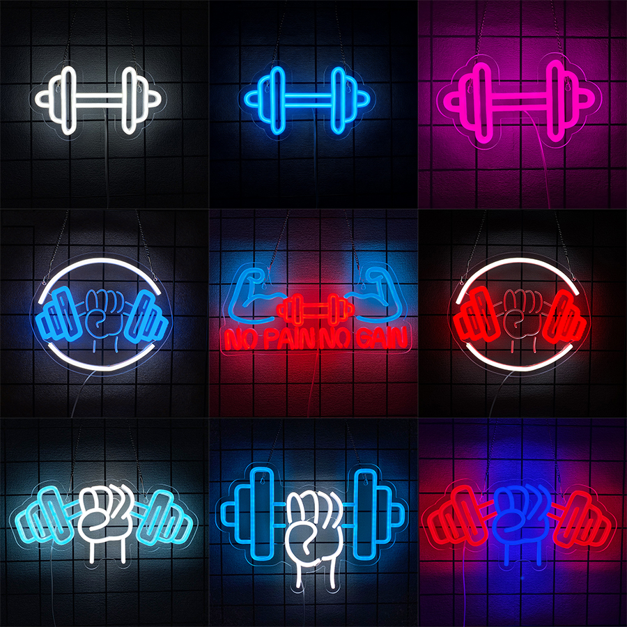 No Pain No Gain Neon Sign for  - Home Gym Neon Sign recensione e prezzo