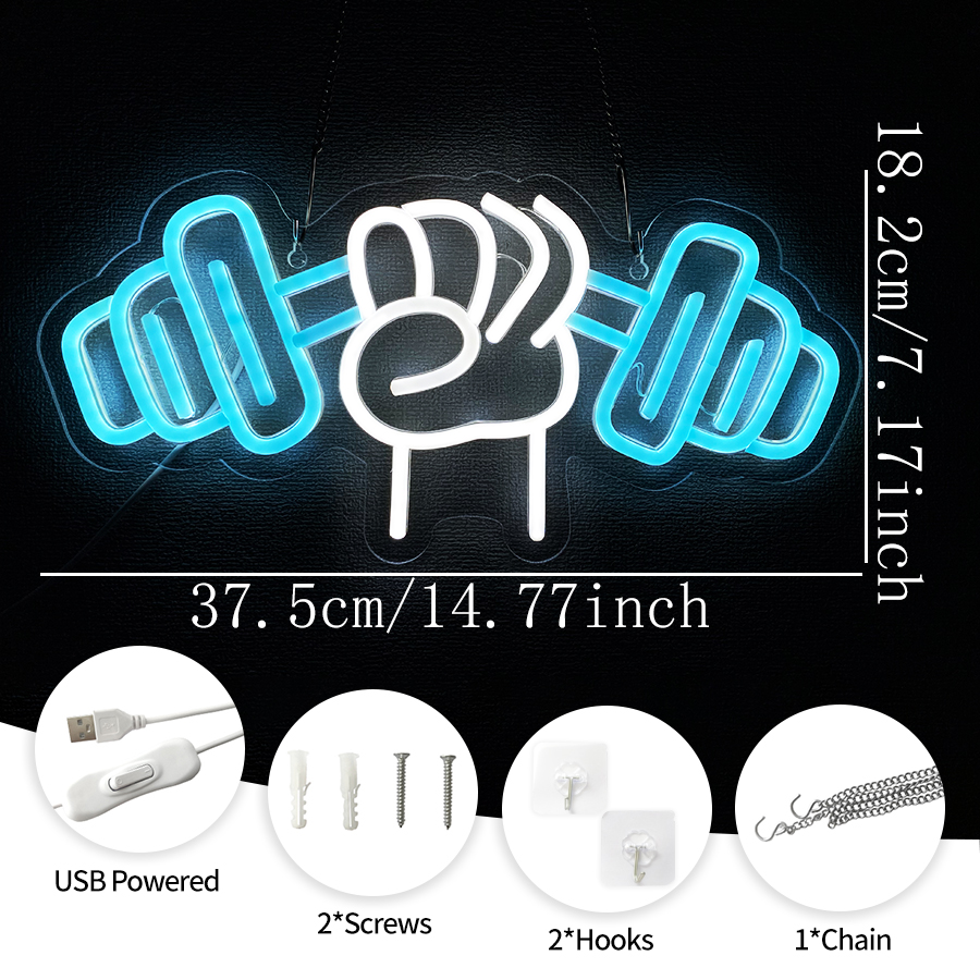 No Pain No Gain Neon Sign for  - Home Gym Neon Sign recensione e prezzo