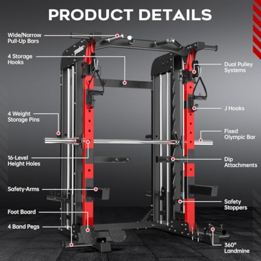 Home Gym Power Cage 2000LB Squ - Home Gym Rack With Cables recensione e prezzo