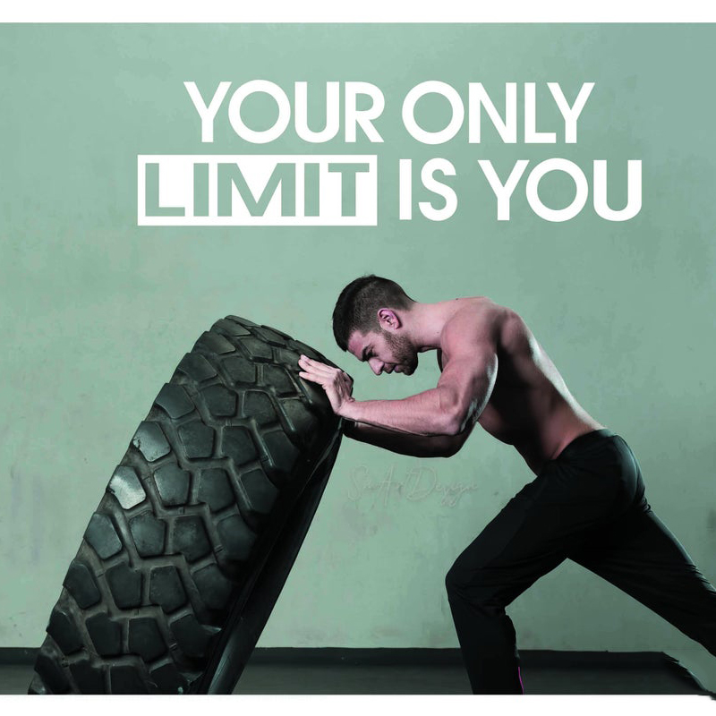 Your only limit is you - Wall  - Home Gym On Wall recensione e prezzo