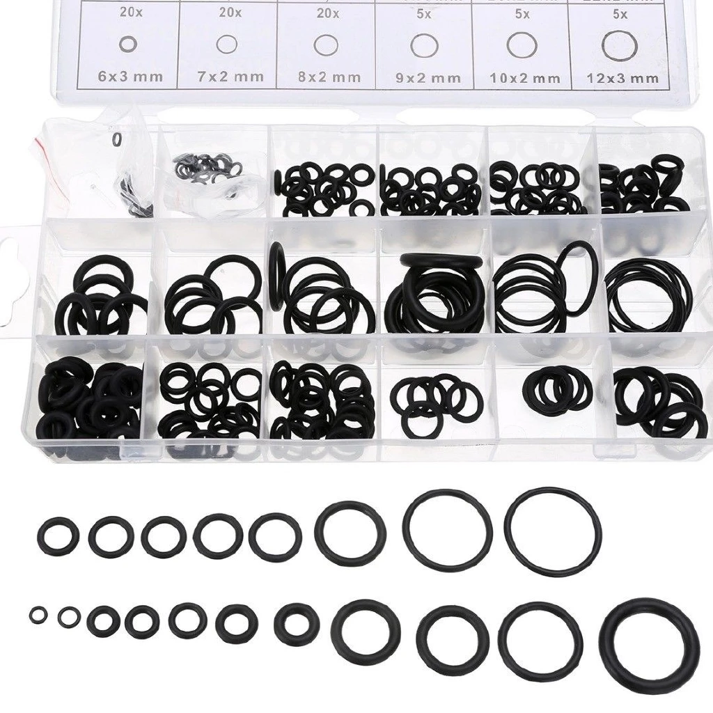 225Pcs Rubber O Ring Oil Resis - Plyo Box Set recensione e prezzo