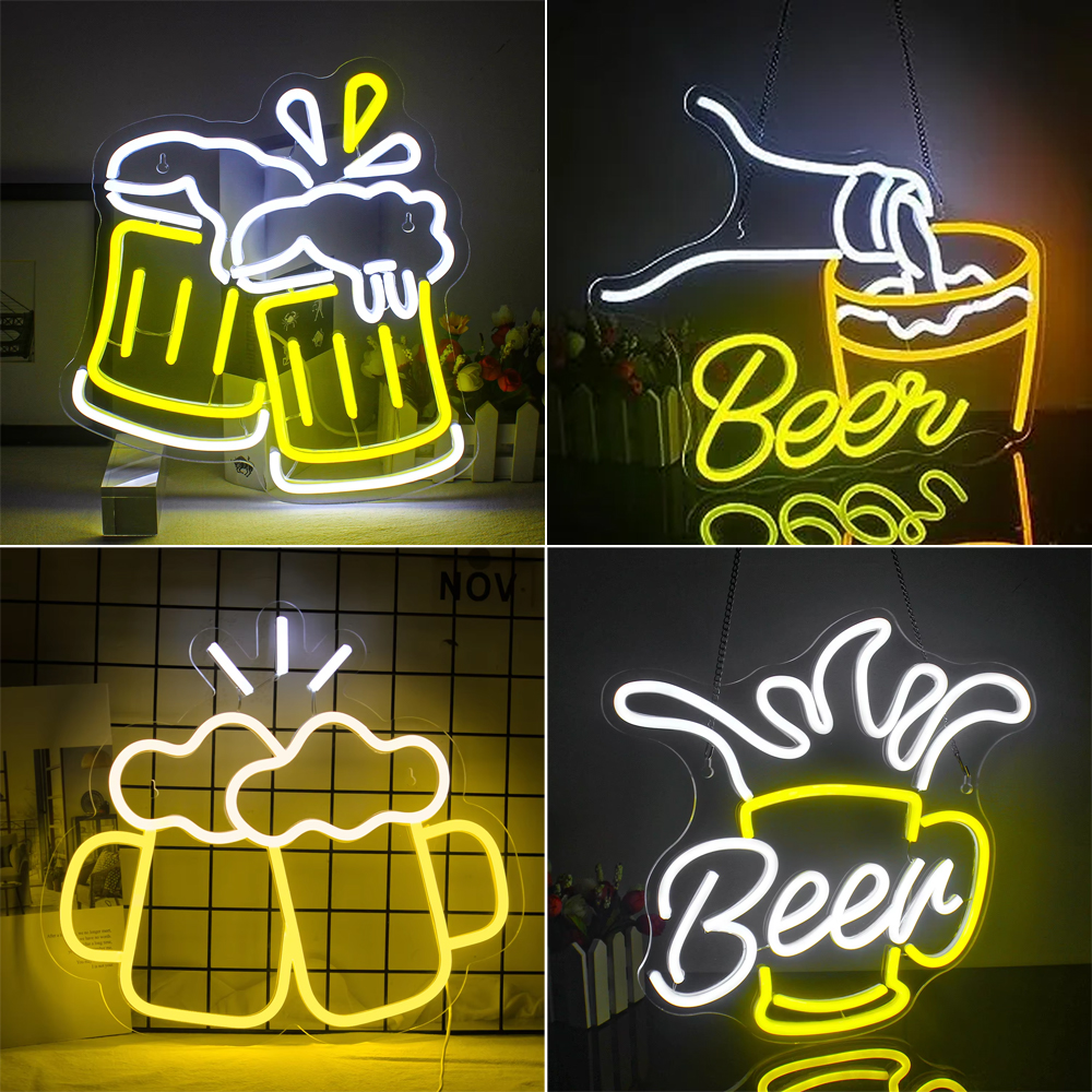 Beer Cheers Neon Led Signs Bed - Home Gym Neon Sign recensione e prezzo