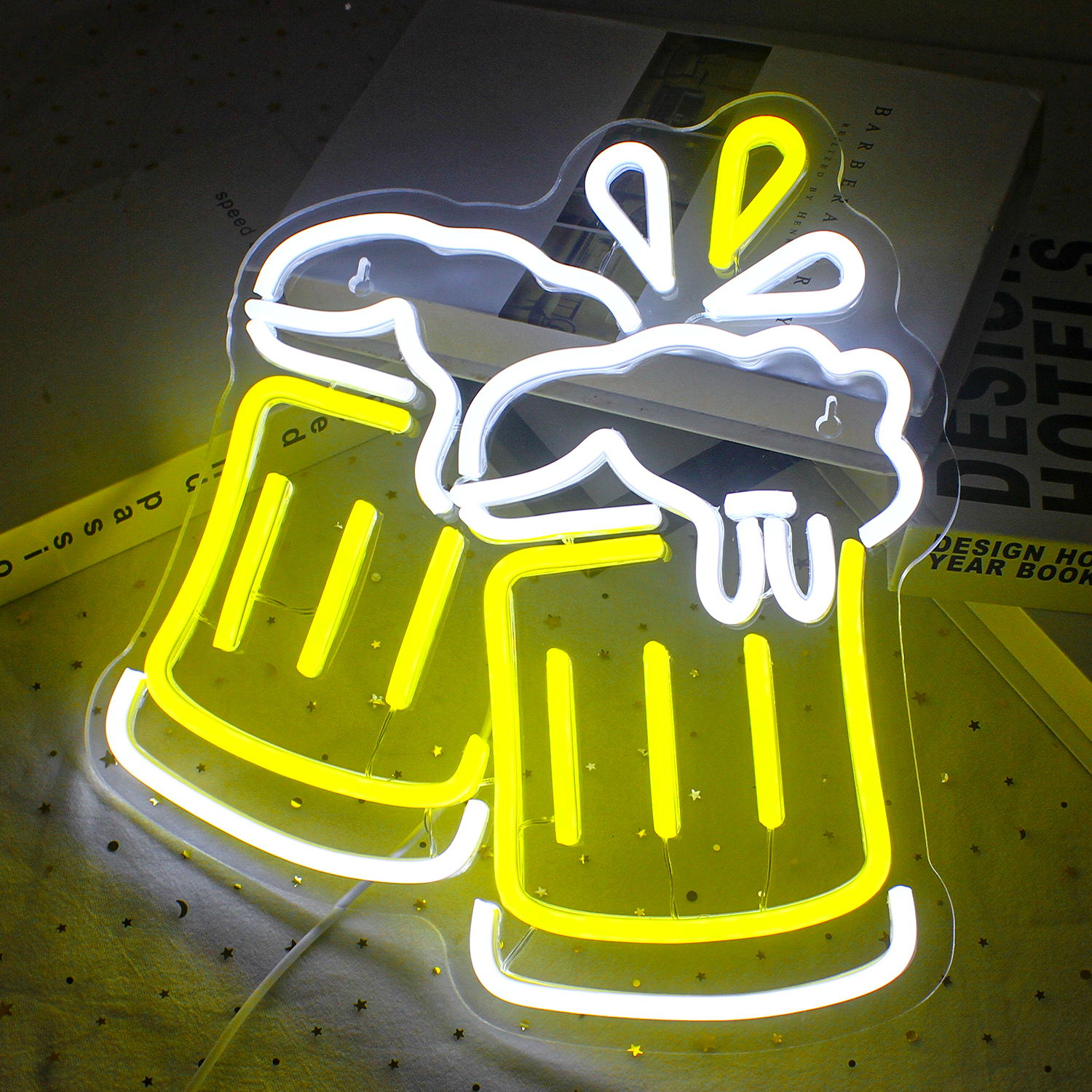 Beer Cheers Neon Led Signs Bed - Home Gym Neon Sign recensione e prezzo