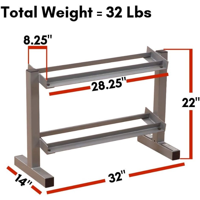 Body-Solid 2-Tier Dumbbell Rac - Home Gym Body Solid recensione e prezzo